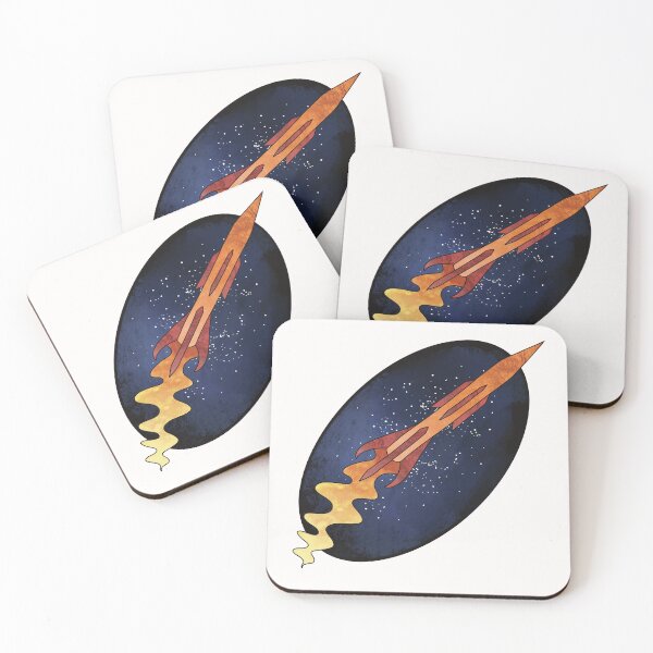 Item preview, Retro Rocket Ship Outer Space designed and sold by ivylark.