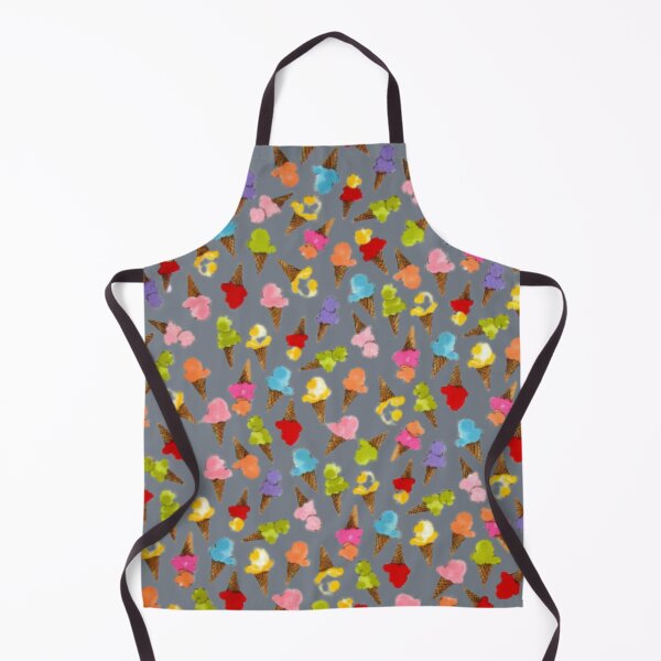 Item preview, Ice Cream Cones Pattern Battleship Grey designed and sold by Profitrip.