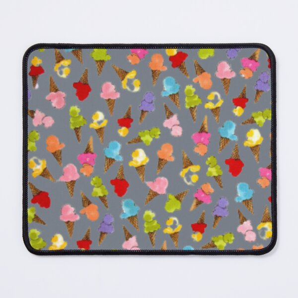 Item preview, Ice Cream Cones Pattern Battleship Grey designed and sold by Profitrip.