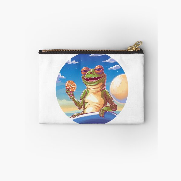 Item preview, Funny Frog Summer Sunbathing Frog  designed and sold by ArtFromBeyond.