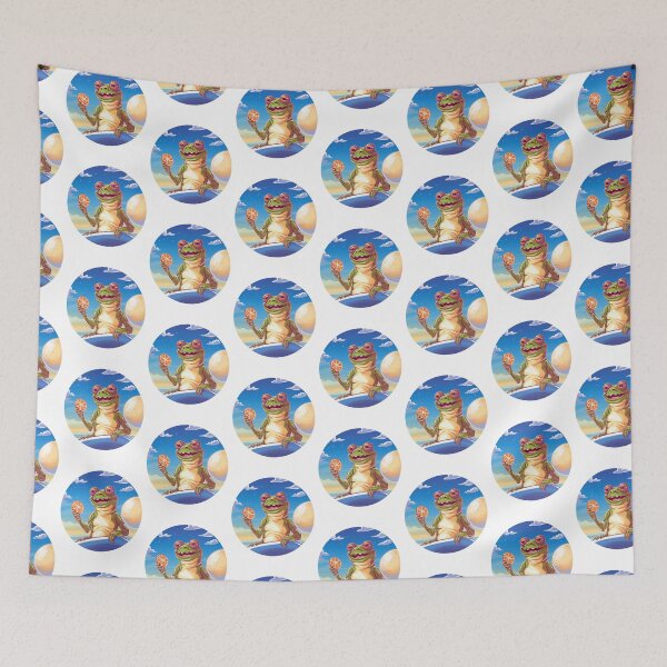 Item preview, Funny Frog Summer Sunbathing Frog  designed and sold by ArtFromBeyond.