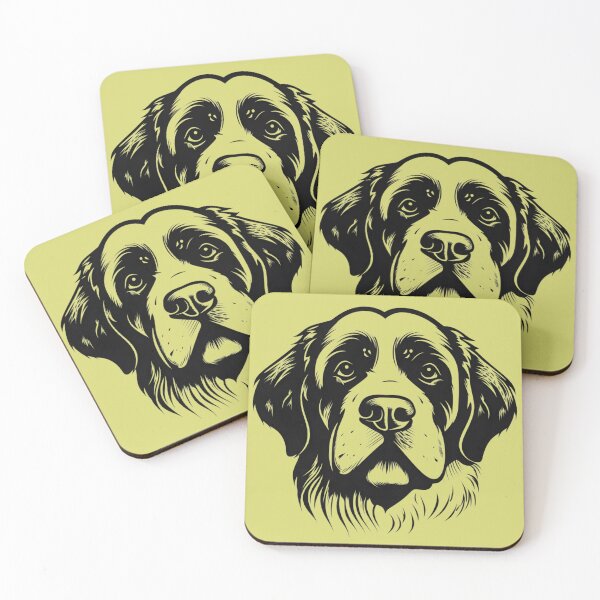 Item preview, St. Bernard Head Clip Art Graphic designed and sold by KumbayArt.