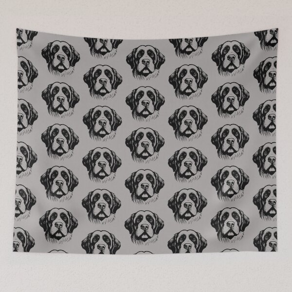 Item preview, St. Bernard Head Clip Art Graphic designed and sold by KumbayArt.