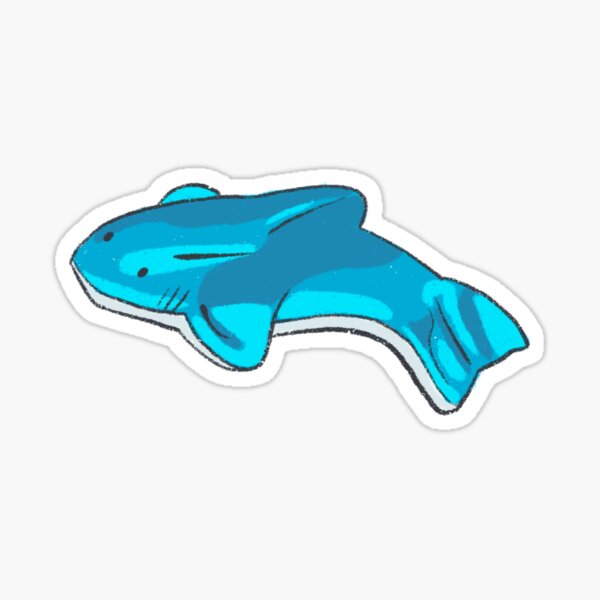 Fish Stickers art, Blue Fin Bettie Vinyl Stickers