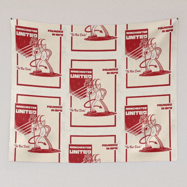 Item preview, The Red Devil of Manchester designed and sold by pottdoodle.