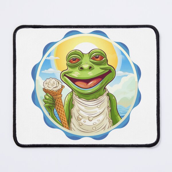 Item preview, Funny Frog Summer Sunbathing Frog Chilling designed and sold by ArtFromBeyond.