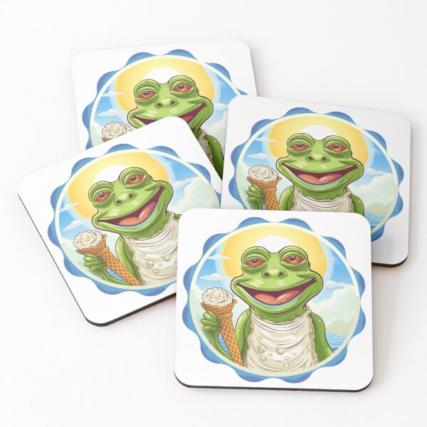 Item preview, Funny Frog Summer Sunbathing Frog Chilling  designed and sold by ArtFromBeyond.