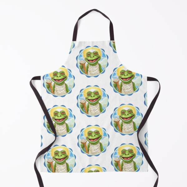 Item preview, Funny Frog Summer Sunbathing Frog Chilling designed and sold by ArtFromBeyond.