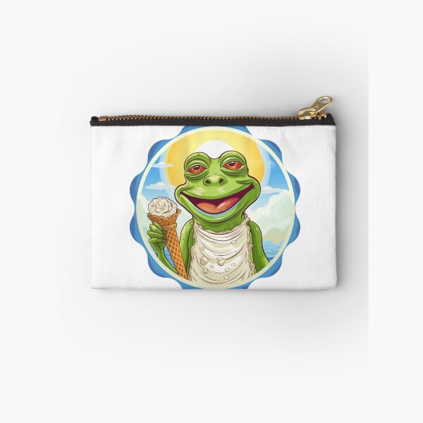 Item preview, Funny Frog Summer Sunbathing Frog Chilling  designed and sold by ArtFromBeyond.