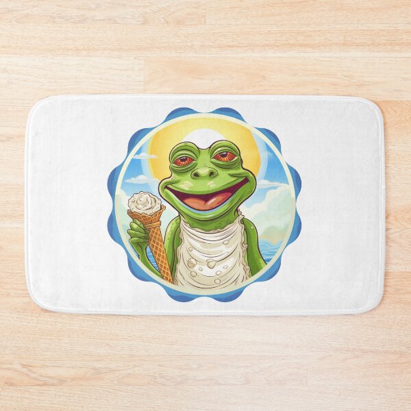 Item preview, Funny Frog Summer Sunbathing Frog Chilling  designed and sold by ArtFromBeyond.