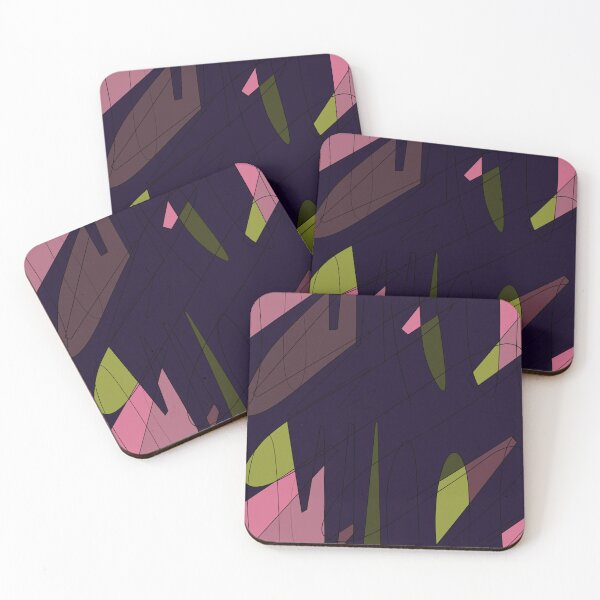 Item preview, Scribble color block fun chaotic violet pattern designed and sold by Yana Mustafina | Boho Soulful Designs.