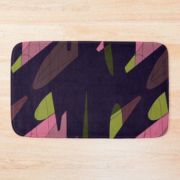 Item preview, Scribble color block fun chaotic violet pattern designed and sold by Yana Mustafina | Boho Soulful Designs.
