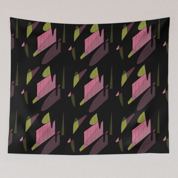 Item preview, Scribble color block fun chaotic black pattern designed and sold by Yana Mustafina | Boho Soulful Designs.