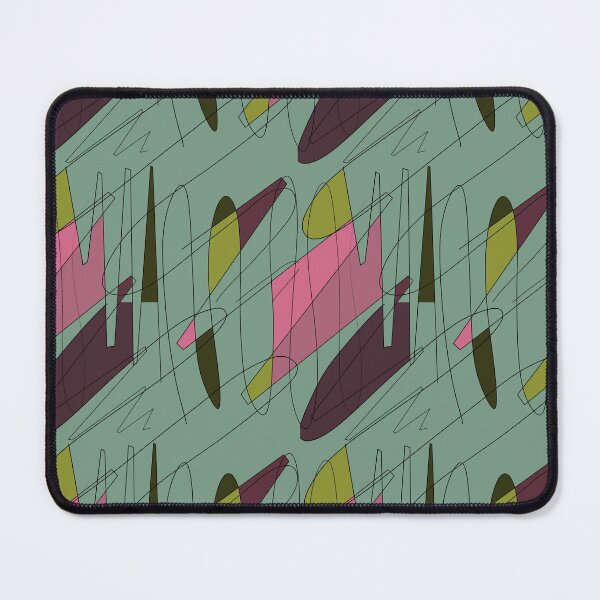 Item preview, Scribble color block fun chaotic turquoise pattern designed and sold by Yana Mustafina | Boho Soulful Designs.