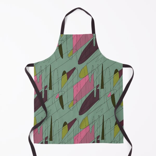 Item preview, Scribble color block fun chaotic turquoise pattern designed and sold by Yana Mustafina | Boho Soulful Designs.