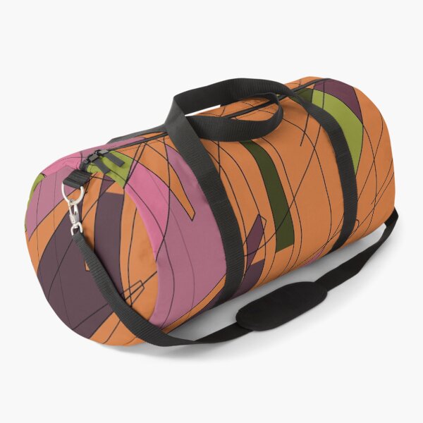 Item preview, Scribble color block fun chaotic orange pattern designed and sold by Yana Mustafina | Boho Soulful Designs.