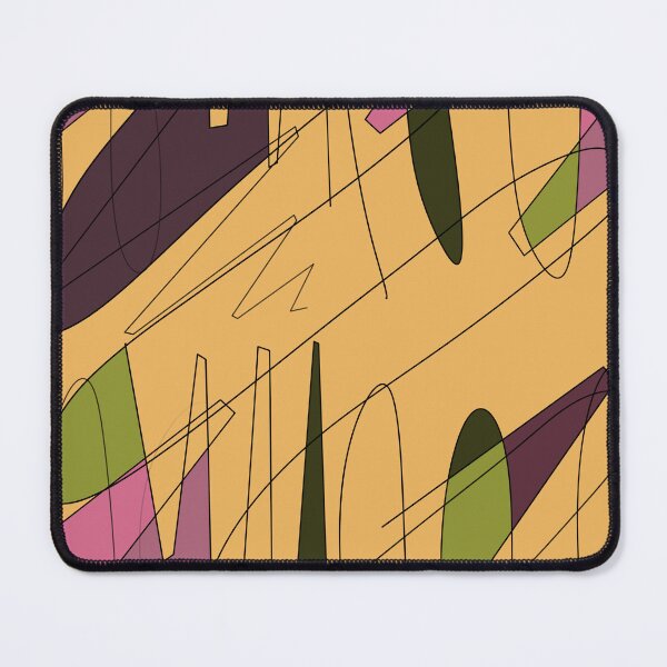 Item preview, Scribble color block fun chaotic yellow pattern designed and sold by Yana Mustafina | Boho Soulful Designs.