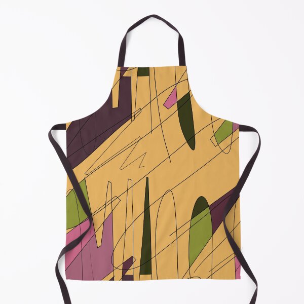 Item preview, Scribble color block fun chaotic yellow pattern designed and sold by Yana Mustafina | Boho Soulful Designs.