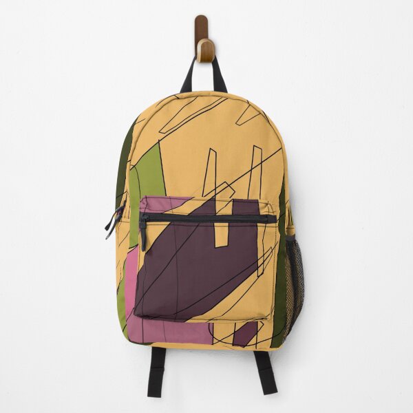 Item preview, Scribble color block fun chaotic yellow pattern designed and sold by Yana Mustafina | Boho Soulful Designs.