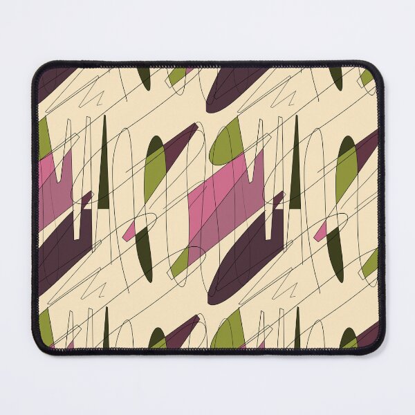 Item preview, Scribble color block fun chaotic beige pattern designed and sold by Yana Mustafina | Boho Soulful Designs.