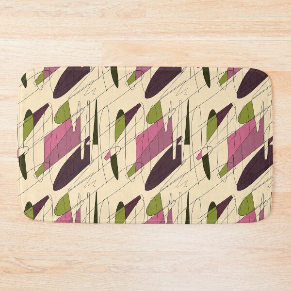 Item preview, Scribble color block fun chaotic beige pattern designed and sold by Yana Mustafina | Boho Soulful Designs.