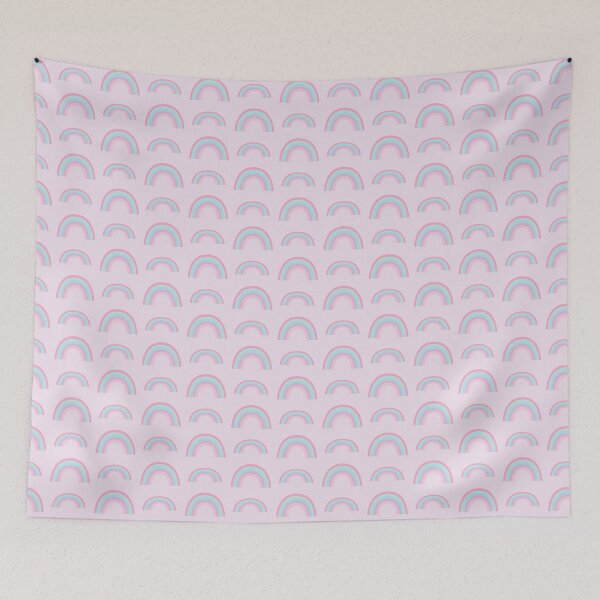 Item preview, Pastel Rainbows Pattern 1 designed and sold by Daniel Bevis Design.