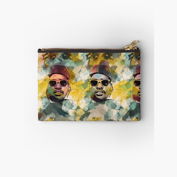 Item preview, E-40 Retro Watercolor Pattern - Vibrant Yellows and Blues Capturing Hip-Hop Vibes designed and sold by Retro-ArtDeco.