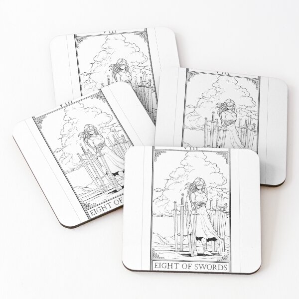 Item preview, Carrow's Tarot - Eight of Swords designed and sold by CarrowBrown.