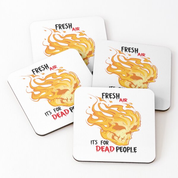 Item preview, fresh air is for dead people sticker designed and sold by limanol.
