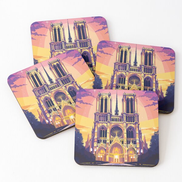 Item preview, Paris, France, Notre-Dame Cathedral, vintage travel art, travel poster Photographic Print designed and sold by SwiftArtHaven.