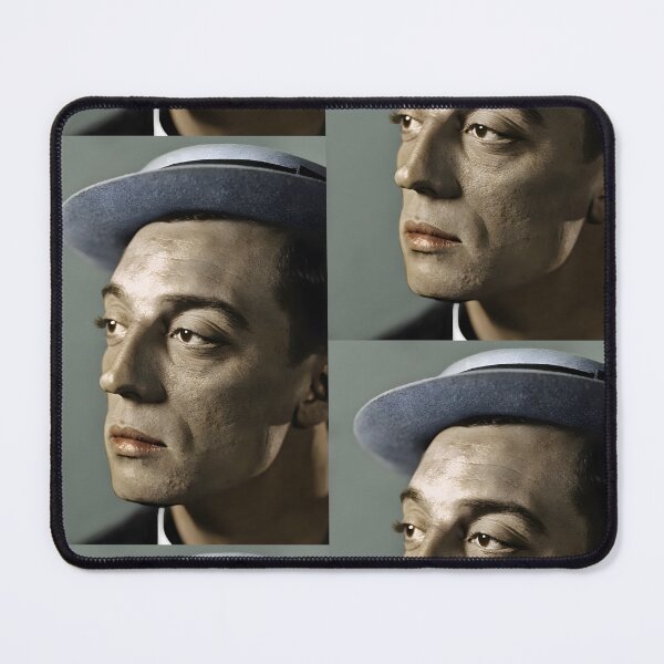 Item preview, Colorized Close Up Portrait of Buster Keaton, Single and Repeating Pattern designed and sold by Nicolette Olivier.