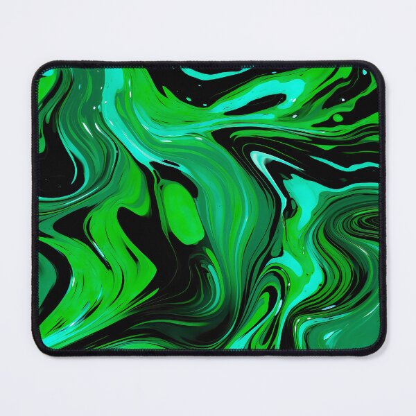 Item preview, Ethereal Enigma - Swirling Psychedelic Absurdism in Green and Black designed and sold by vadimcarazan.