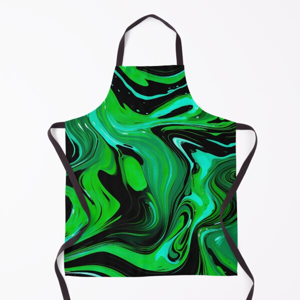 Item preview, Ethereal Enigma - Swirling Psychedelic Absurdism in Green and Black designed and sold by vadimcarazan.