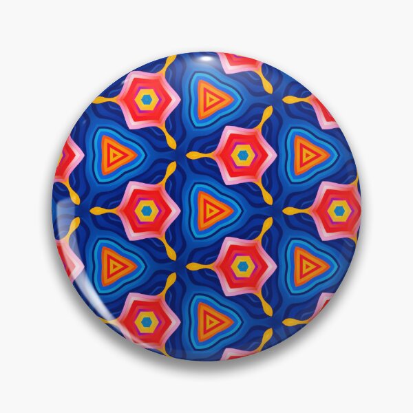 Item preview, Abstract Pyramid Blue Pattern designed and sold by artbibun.