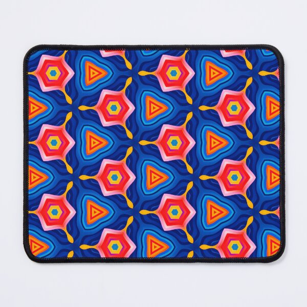 Item preview, Abstract Pyramid Blue Pattern designed and sold by artbibun.