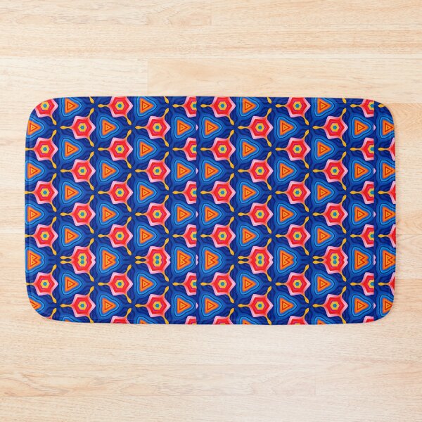 Item preview, Abstract Pyramid Blue Pattern designed and sold by artbibun.