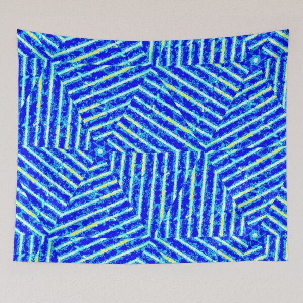 Item preview, Abstract Blue & Teal Glowing Triangles designed and sold by SXW Designs.