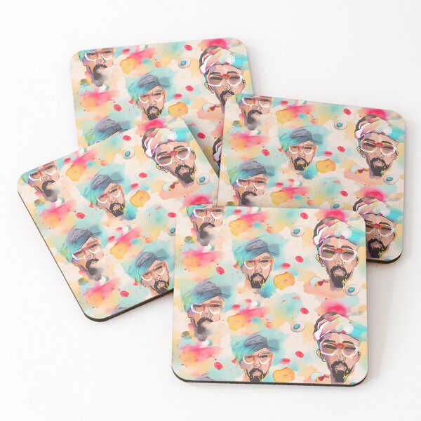 Item preview, Mac Dre Vintage Spring Color Watercolor Pattern - Artistic Tribute to the Rap Icon designed and sold by Retro-ArtDeco.
