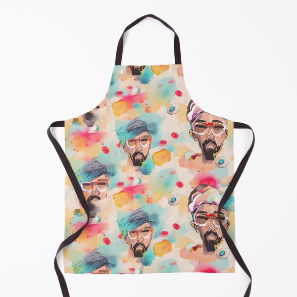 Item preview, Mac Dre Vintage Spring Color Watercolor Pattern - Artistic Tribute to the Rap Icon designed and sold by Retro-ArtDeco.