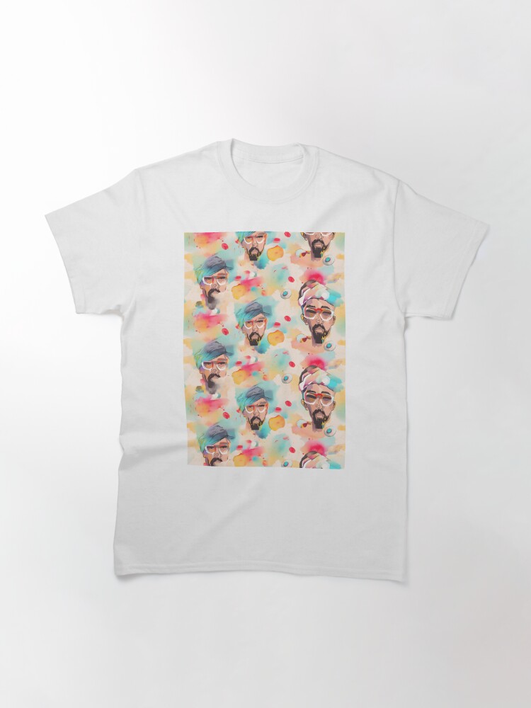 Disover Mac Dre Vintage Spring Color Watercolor Pattern - Artistic Tribute to the Rap Icon Classic T-Shirt