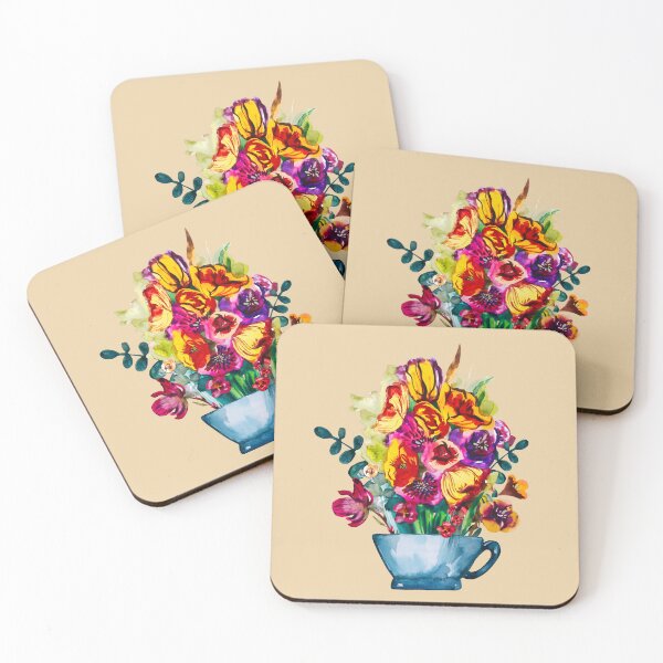Item preview, Summer Flower Bouquet in a tea mug designed and sold by IngaDesign.
