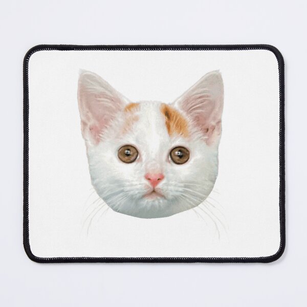 Item preview, White and Ginger Cat with Big Eyes and Ears designed and sold by GoodSequel.