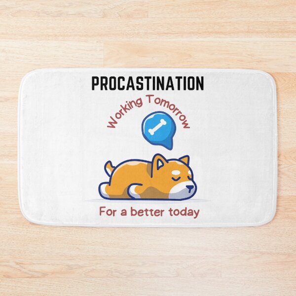 Item preview, Cute Procastination Design designed and sold by BleuBlue.