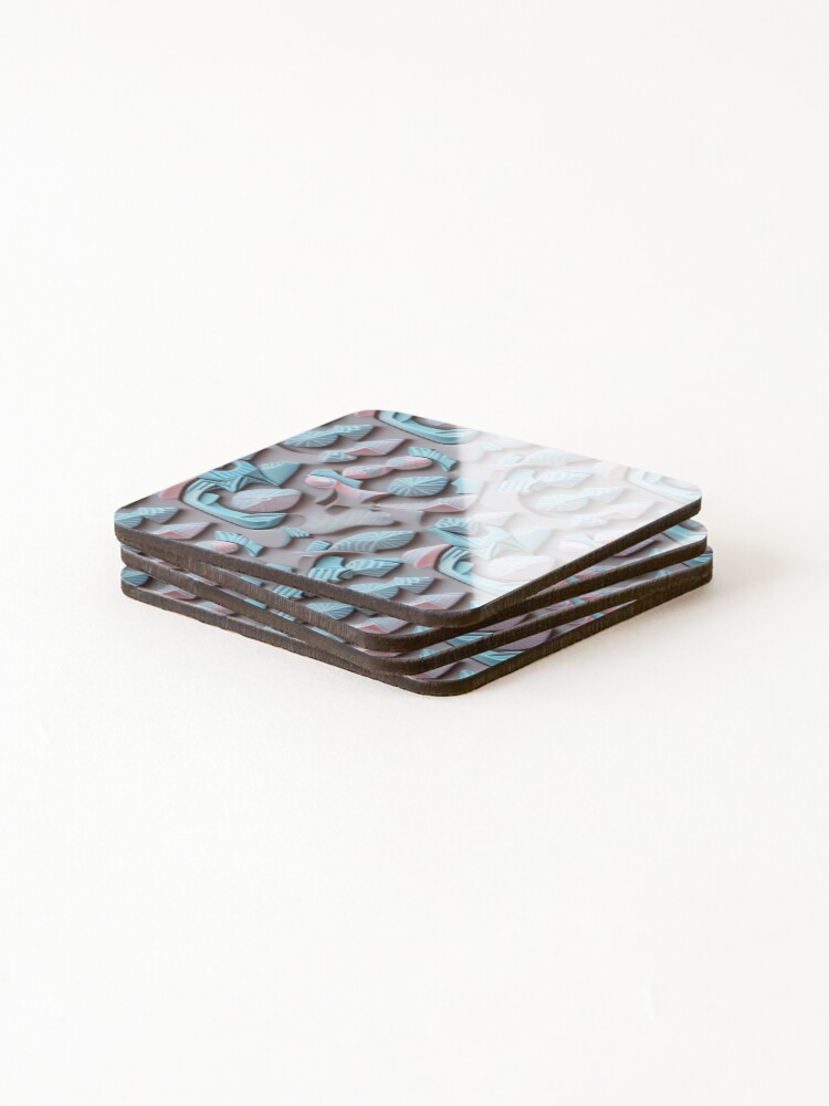 Thumbnail 4 of 5, Coasters (Set of 4), Colorful Play 059 designed and sold by 6static.