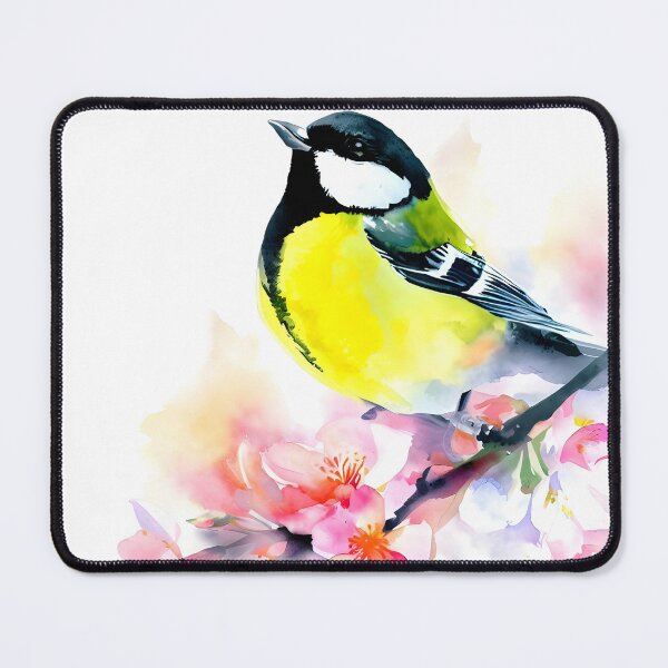Item preview, Great tit watercolor designed and sold by ColorOfBirds.