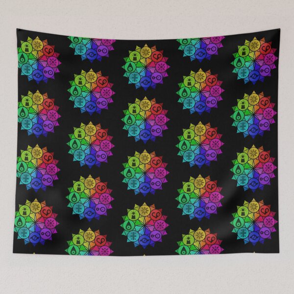 Item preview, Digimon Crests Mandala  designed and sold by VincentVex.