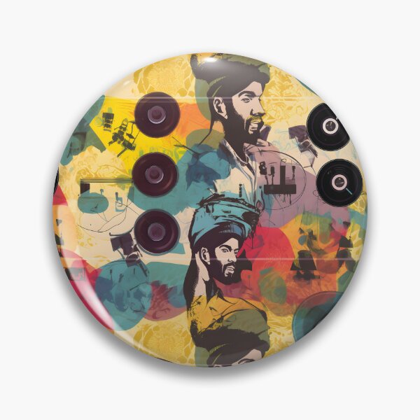Item preview, Mac Dre Vintage Colorful Pattern - Artistic Homage to the Legendary Rapper designed and sold by Retro-ArtDeco.