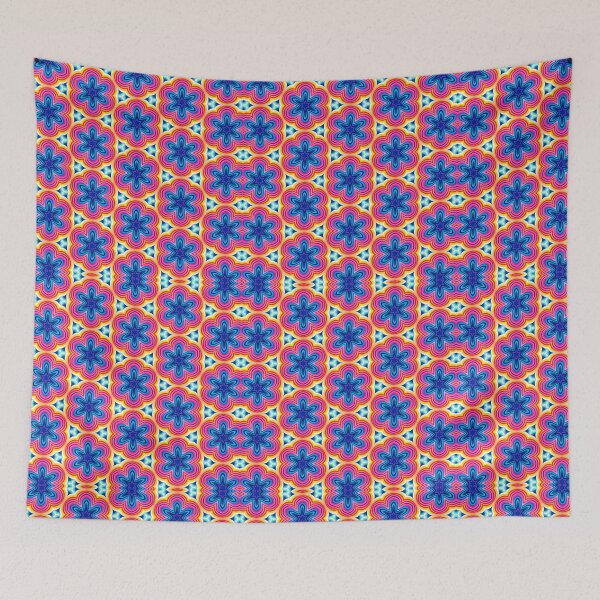 Item preview, Abstract Star Flower Pattern designed and sold by artbibun.