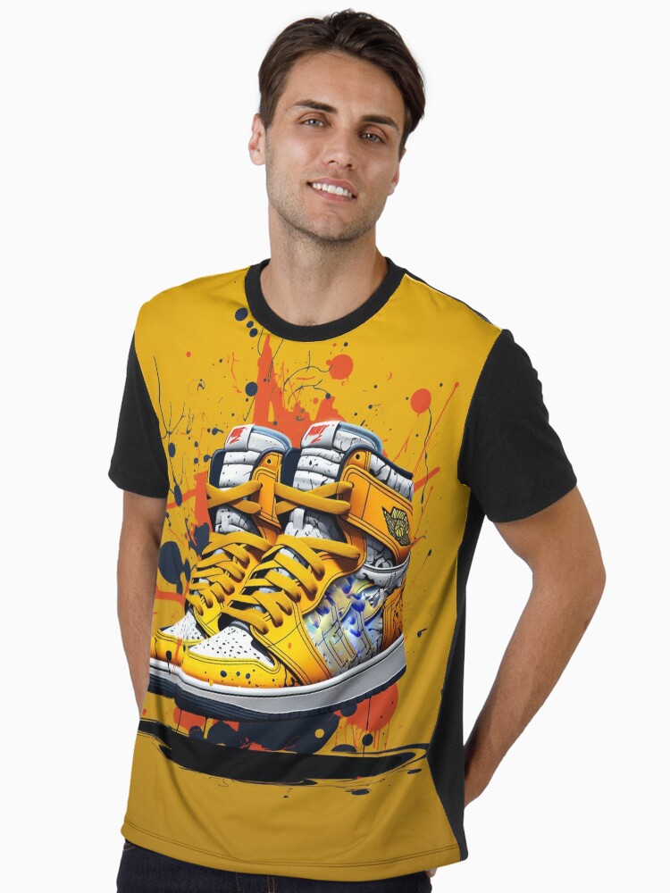 dynamic yellow jordan shirt