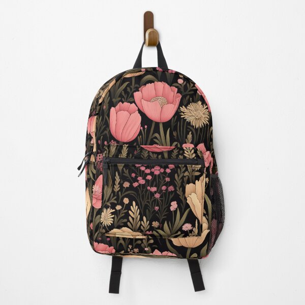 Item preview, Enchanting Tulip Fields: Pink and Light Amber Floral Pattern designed and sold by DigitArtisan.